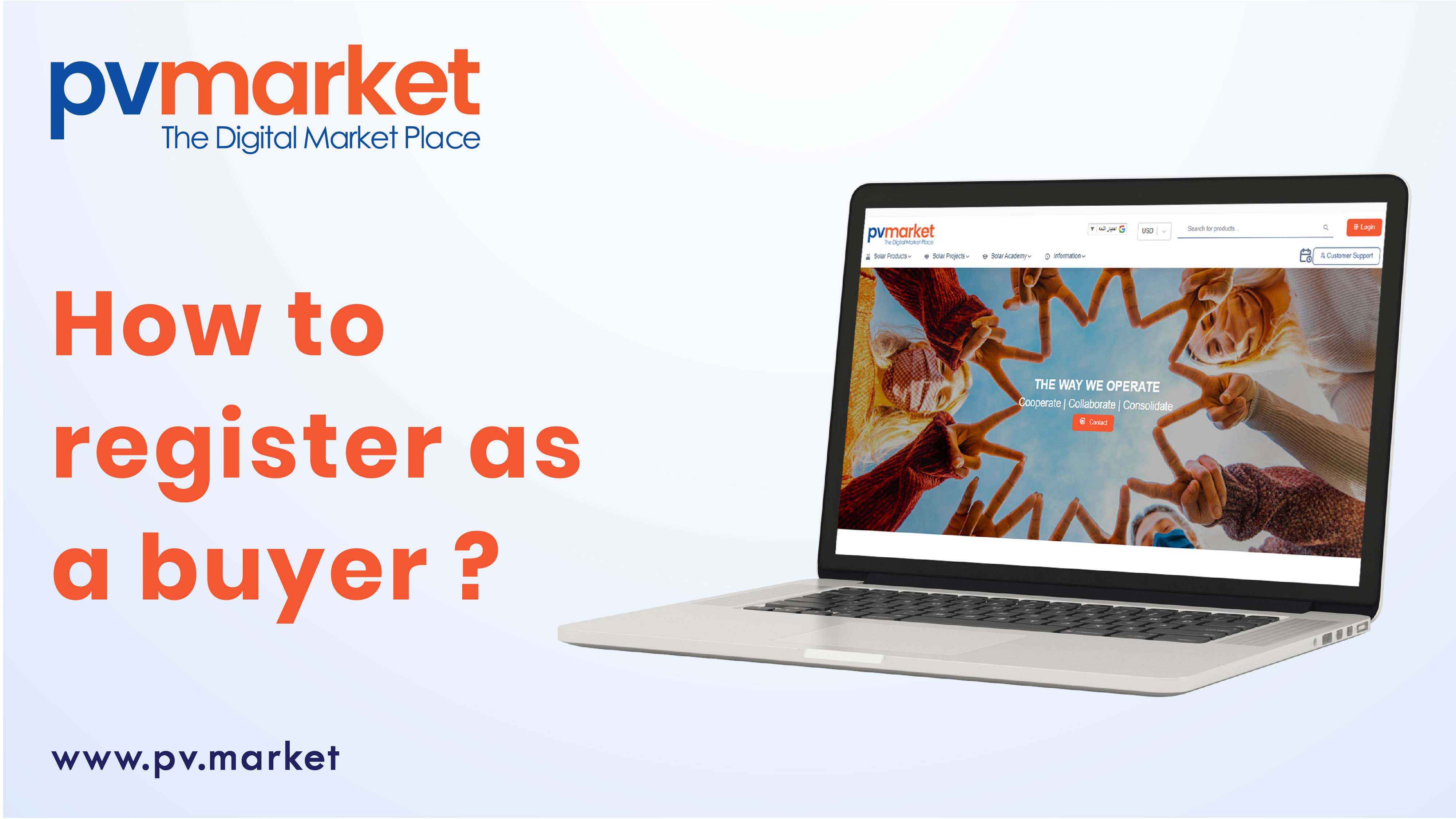 How to register as a buyer on pvmarket?