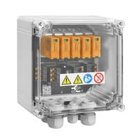 Residential combiner box (Without fuses, without switch), 2 MPPT, 2 Inputs / 1 Output per MPPT/PVN DC 2IN/1OUTX2 2MPPT SPD2R CG 1.1KV