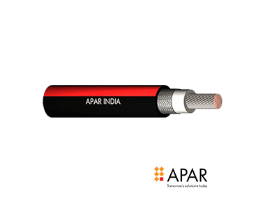 APAR DC Cable 6 Sq.mm Armoured 100 Mtr/ Black APR/ATC/XLPO EN Standard