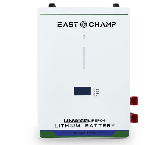 EAST CHAMP LiFePO4 Wall Mounted Lithium Battery 51.2V100AH-5KWH