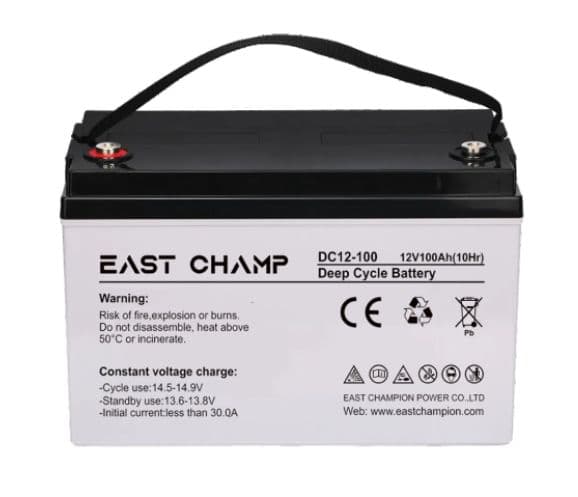 EAST CHAMP Deep Cycle Battery DC12-100 12V100AH