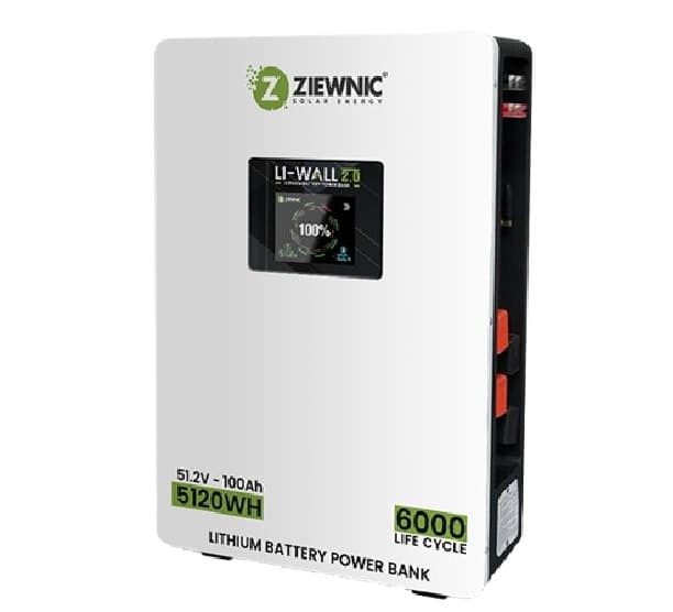 Ziewnic LI-Wall 2.0 Lithium Battery, 48V100AH