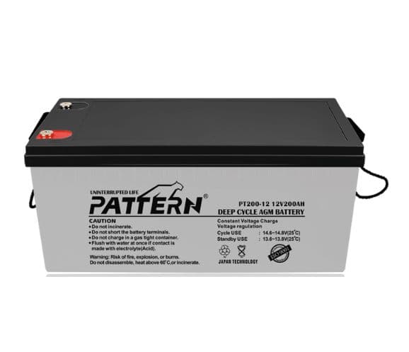 Pattern Deep Cycle AGM GEL Battery, 12V-200Ah