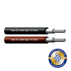 APAR DC Solar Cable 4 Sq.mm 2000Mtr/ BLACK Atc / Xlpo, EN, Test Voltage Test Voltage 1.5Kv, EN