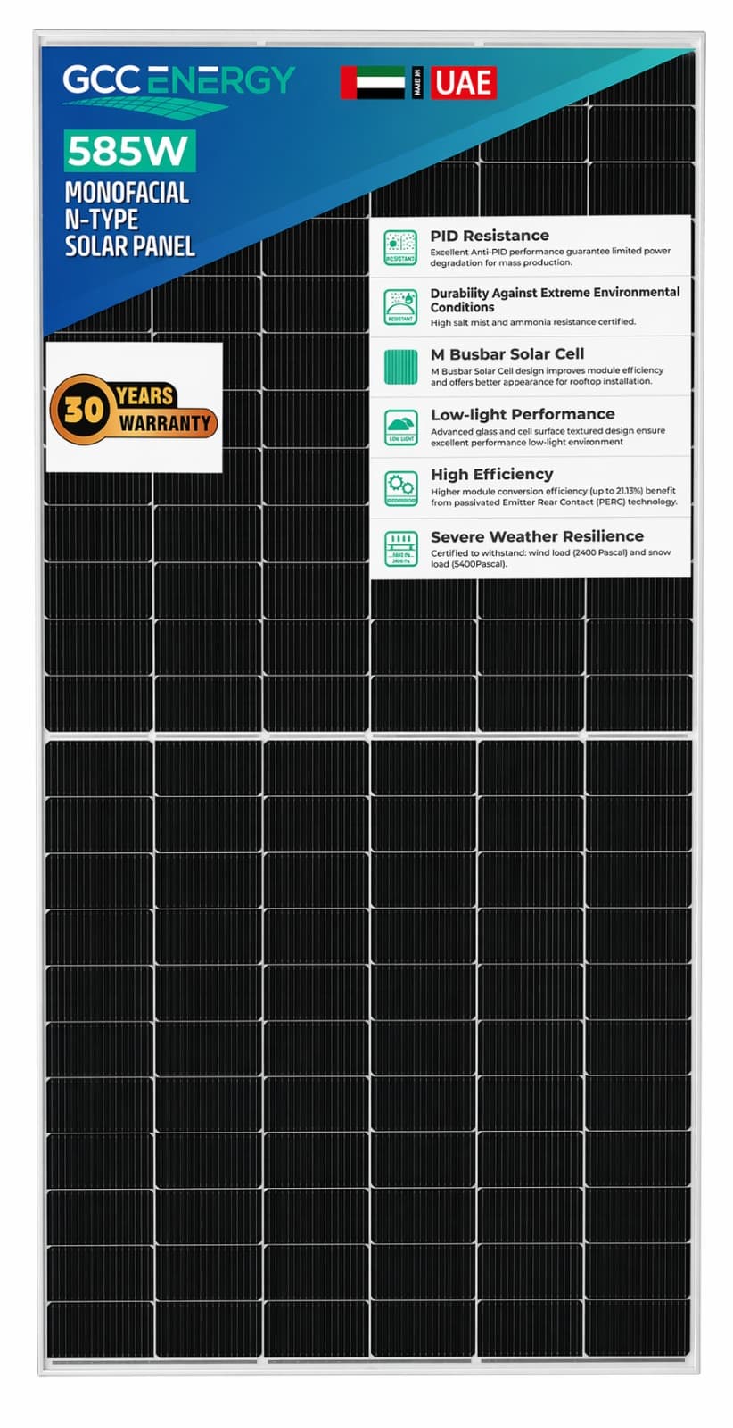 GCC Energy GCC182N144 585W MONO