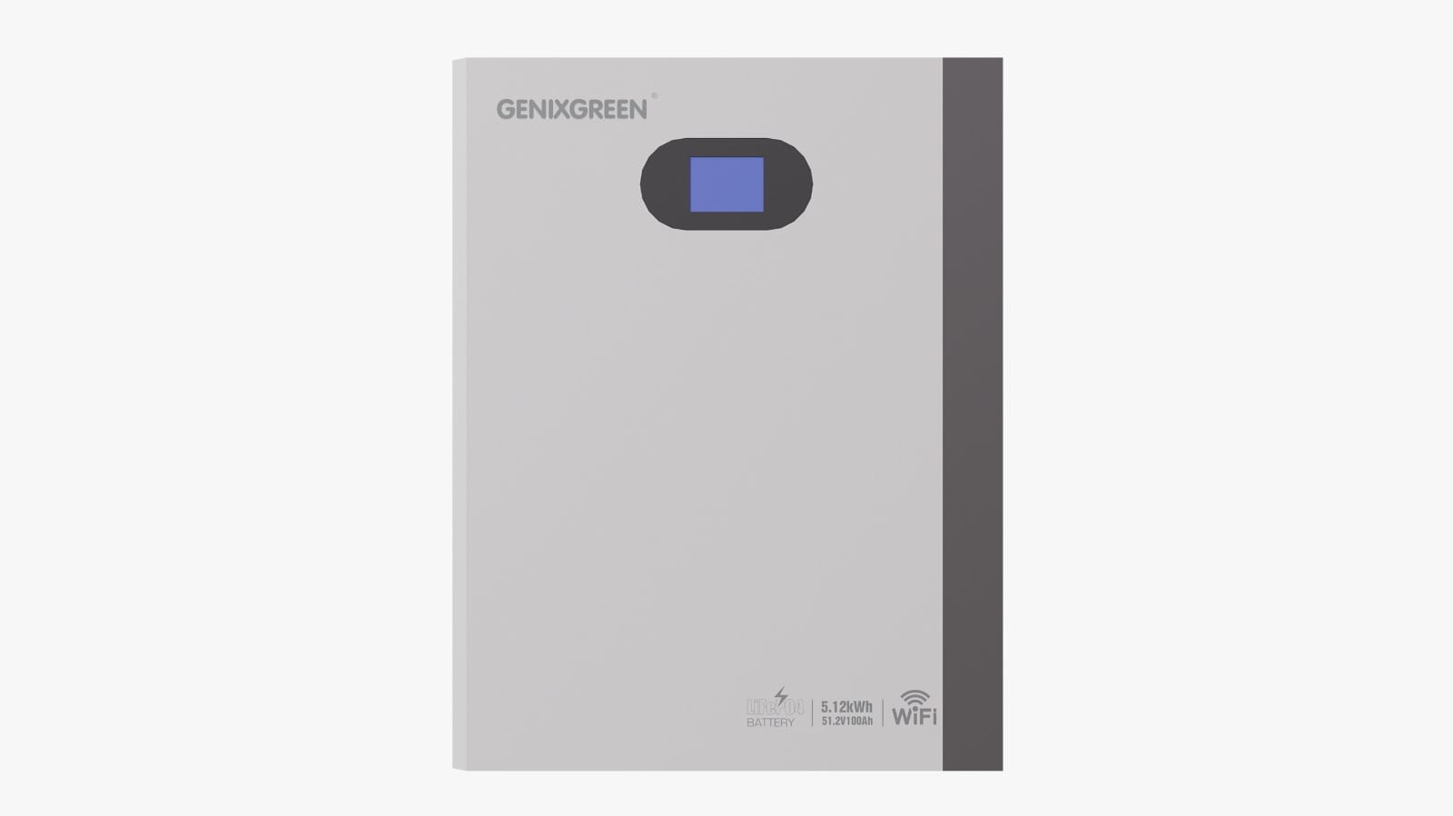Genixgreen 5.12 kWh (Powered by BYD cells) 51.2V 100AH Wall Mounted LiFeP04 Battery